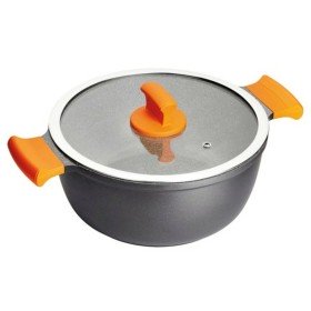 Casserole avec Couvercle Oroley Nature Bois 26 cm Aluminium fondu | Tienda24 Tienda24.eu