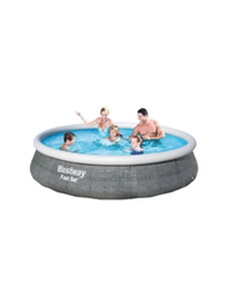 Inflatable pool Bestway Grey 7340 L 396 x 84 cm | Tienda24 Tienda24.eu