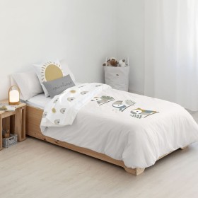 Housse de Couette Kids&Cotton Esko Blanc 175 Fils 180 x 220 cm de Kids&Cotton, Couettes et housses de couette - Réf : S981451...