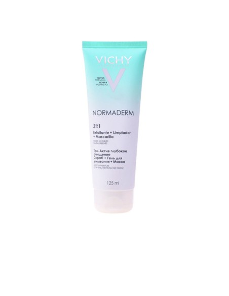 Exfoliant visage 3-en-1 NORMADERM Vichy (125 ml) | Tienda24 Tienda24.eu