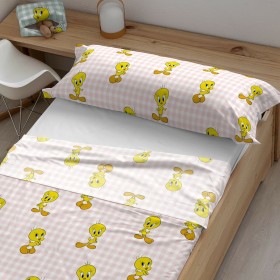 Funda de almohada Happy Home MIX COLORS Lila Cama de 90 144 Hilos 90 cm | Tienda24 - Global Online Shop Tienda24.eu