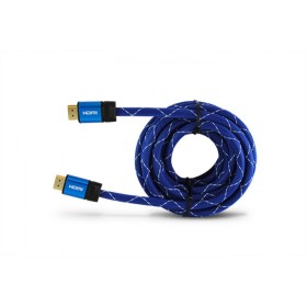 Câble HDMI 3GO CHDMI52 Noir/Bleu 5 m de 3GO, Câbles HDMI - Réf : S9900077, Prix : 11,10 €, Remise : %