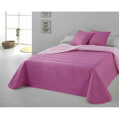 Bedspread (quilt) Hosteline VEGAS Fuchsia Light mauve Super king (3 Pieces) by Hosteline, Blankets and bedcovers - Ref: D2100...