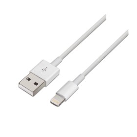 Cable USB a Lightning Aisens A102-0036 Blanco 2 m de Aisens, Cables Lightning - Ref: S9900340, Precio: 3,42 €, Descuento: %