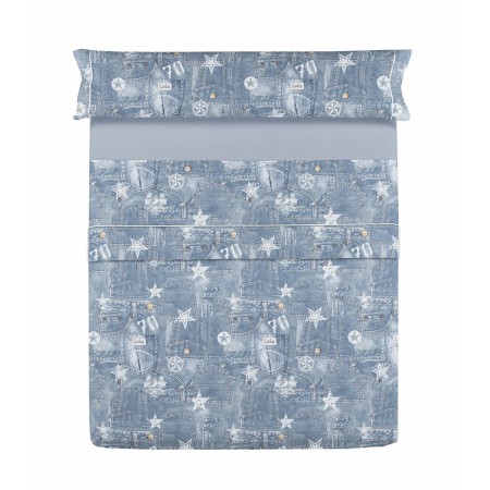 Bedding set Lois TEJANO Blue Super king by Lois, Sheets and pillowcases - Ref: D2100526, Price: 43,98 €, Discount: %