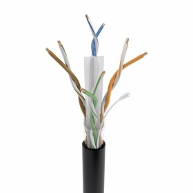 UTP Category 6 Rigid Network Cable Aisens AWG23 Black 305 m by Aisens, Ethernet cables - Ref: S9900618, Price: 80,61 €, Disco...