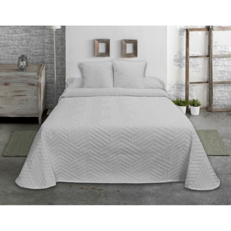 Colcha Hosteline ESPIGA Gris Perla Cama de 135 (1 Pieza) de Hosteline, Mantas y colchas - Ref: D2100567, Precio: 41,14 €, Des...