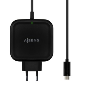 Wall Charger Aisens ASCH-1PD65WL-BK Black 65 W (1 Unit) by Aisens, Chargers - Ref: S9900941, Price: 19,40 €, Discount: %