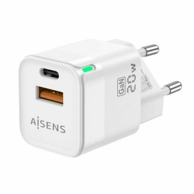 Chargeur mural Aisens ASCH-20W2P002-W Blanc 20 W (1 Unité) de Aisens, Chargeurs - Réf : S9900942, Prix : 7,64 €, Remise : %