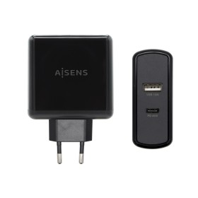 Cargador USB Pared Aisens ASCH-2PD45A-BK 57 W Negro USB-C de Aisens, Cargadores - Ref: S9900951, Precio: 13,04 €, Descuento: %