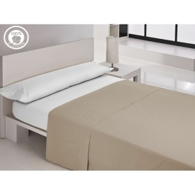 Top sheet Happy Home LISOS COTTON Soil Double by Happy Home, Sheets and pillowcases - Ref: D2100623, Price: 22,35 €, Discount: %