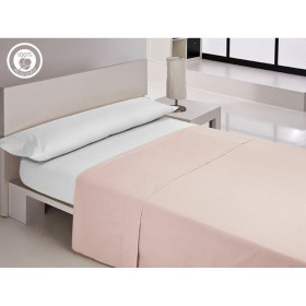 Top sheet Happy Home LISOS COTTON Pink Double by Happy Home, Sheets and pillowcases - Ref: D2100625, Price: 23,26 €, Discount: %