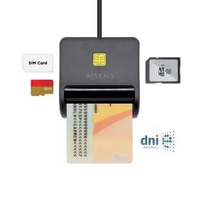 Lecteur de Cartes Aisens ASCR-SN02SD-BK Noir de Aisens, Lecteurs de carte mémoire externes - Réf : S9900968, Prix : 9,85 €, R...