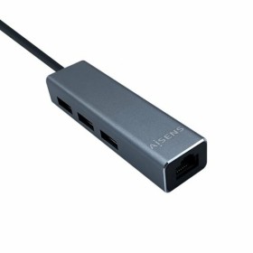 Hub USB Aisens A106-0401 Cinzento (1 Unidade) de Aisens, Hubs de rede - Ref: S9900987, Preço: 16,93 €, Desconto: %