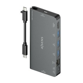 Hub USB Aisens ASUC-8P015-GR Gris (1 Unité) de Aisens, Hubs USB - Réf : S9901013, Prix : 39,92 €, Remise : %