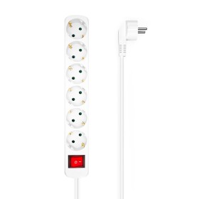 Extensão com 6 Tomadas com Interruptor Aisens A154-0535 Branco 1,4 m de Aisens, Cabos HDMI - Ref: S9901034, Preço: 8,20 €, De...