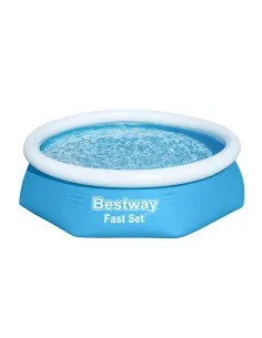 Inflatable pool Bestway Steel Pro Blue Grey | Tienda24 Tienda24.eu