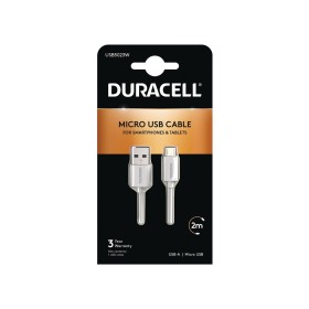 Câble USB DURACELL USB5023W 2 m Blanc (1 Unité) de DURACELL, Câbles USB - Réf : S9903085, Prix : 6,27 €, Remise : %