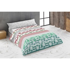 Duvet cover set Hosteline TRIPOLI Green King size 2 Pieces by Hosteline, Quilts and quilt covers - Ref: D2100890, Price: 21,4...