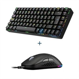 Tastiera e Mouse V7 CKU350ES Nero Qwerty in Spagnolo | Tienda24 - Global Online Shop Tienda24.eu