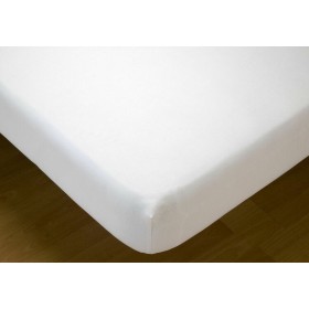 Drap housse Hosteline MONACO LISO Blanc de Hosteline, Draps et taies d'oreiller - Réf : D2101068, Prix : 18,98 €, Remise : %