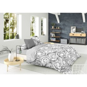 Housse de Couette Pierre Cardin PENELOPE Gris 144 Fils 150 x 230 cm de Pierre Cardin, Couettes et housses de couette - Réf : ...