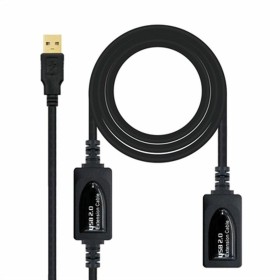 Câble Rallonge à USB NANOCABLE 10.01.0212 10 m Noir 10 m de NANOCABLE, Câbles USB - Réf : S9904891, Prix : 12,33 €, Remise : %