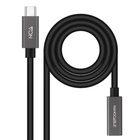 Câble Rallonge à USB-C NANOCABLE 10.01.4400 Noir 50 cm (1 Unité) de NANOCABLE, Câbles USB - Réf : S9904943, Prix : 6,53 €, Re...