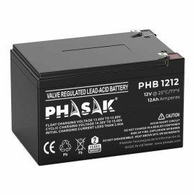 Battery for Uninterruptible Power Supply System UPS Phasak PHB 1212 12 Ah 12 V by Phasak, Replacement batteries for uninterru...