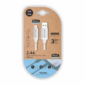 Câble USB vers Lightning Tech One Tech TEC2005 Blanc de Tech One Tech, Câbles USB - Réf : S9907619, Prix : 4,19 €, Remise : %