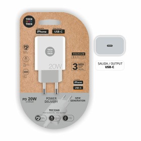 Wall Charger Tech One Tech TEC2260 20 W USB-C by Tech One Tech, Chargers - Ref: S9907644, Price: 7,79 €, Discount: %