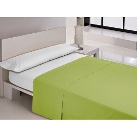 Fitted bottom sheet Happy Home LISOS COTTON White Double | Tienda24 - Global Online Shop Tienda24.eu