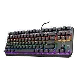 Clavier pour jeu Trust 24407 Noir Espagnol Qwerty de Trust, Claviers - Réf : S9908130, Prix : 49,54 €, Remise : %