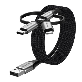 Cable USB LINDY 47892 Negro | Tienda24 - Global Online Shop Tienda24.eu