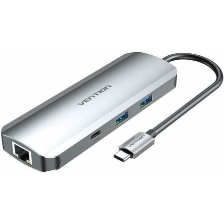 USB Hub Vention TOMHB 100 W Silver | Tienda24 - Global Online Shop Tienda24.eu