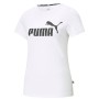 Camiseta de Manga Corta Mujer Puma LOGO TEE 586774 02 Blanco | Tienda24 Tienda24.eu