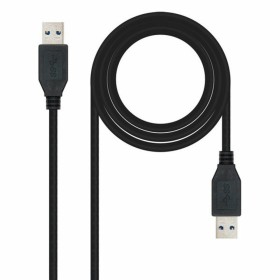 USB 3.0 A to USB A Cable NANOCABLE 10.01.1002-BK Black 2 m by NANOCABLE, USB Cables - Ref: S9909762, Price: 4,37 €, Discount: %