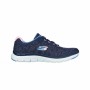 Sapatilhas de Desporto Mulher Skechers Flex Appeal 4.0 Azul Marinho | Tienda24 Tienda24.eu