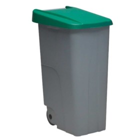 Dustbin with Wheels Denox 85 L Yellow 58 x 41 x 76 cm | Tienda24 Tienda24.eu