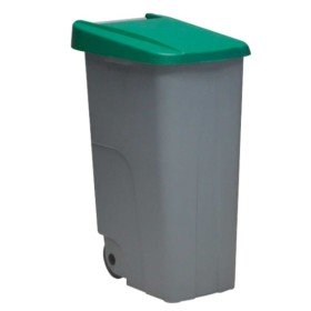 Caixote do Lixo com Rodas Denox 85 L Verde 58 x 41 x 76 cm | Tienda24 Tienda24.eu