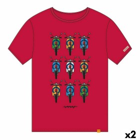 Camisola de Manga Curta Marvel Logo Icon Preto Unissexo | Tienda24 Tienda24.eu