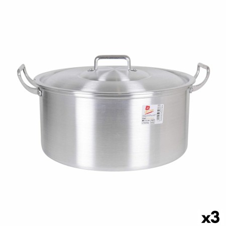 Casserole avec Couvercle Aluminium 43 x 36 x 16 cm (3 Unités) | Tienda24 Tienda24.eu