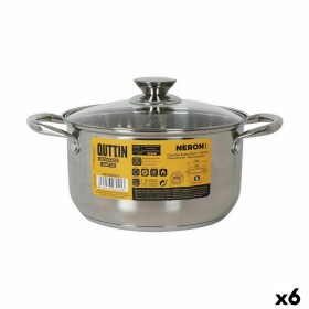 Cacerola Con Tapa Quttin Acero Inoxidable | Tienda24 Tienda24.eu