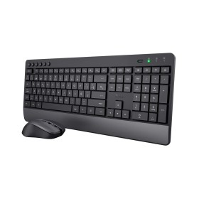 clavier et souris Trust Trezo Noir Espagnol Qwerty de Trust, Ensembles Clavier et Souris - Réf : S9910546, Prix : 41,30 €, Re...