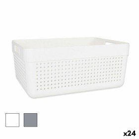 Organizador de Cajones Confortime Base antideslizante Blanco 24,5 x 9,5 x 5 cm (24 Unidades) | Tienda24 Tienda24.eu