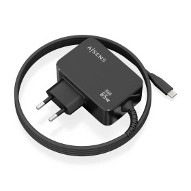 Wall Charger Aisens ASCH-1PD65WL033-BK Black 65 W (1 Unit) by Aisens, Chargers - Ref: S9910642, Price: 19,83 €, Discount: %