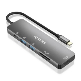 Hub USB Aisens ASUC-6P016-GR Gris (1 Unité) de Aisens, Hubs USB - Réf : S9910650, Prix : 17,35 €, Remise : %