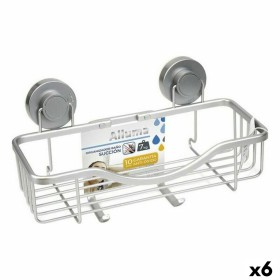 Rutschfeste Duschmatte 50 x 80 cm Dunkelgrau (6 Stück) | Tienda24 Tienda24.eu