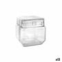 Jar La Mediterránea Squared Glass 800 ml 11 x 11 x 11 cm (12 Units) | Tienda24 Tienda24.eu