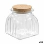 Frasco La Mediterránea Às riscas 660 ml Vidro (24 Unidades) | Tienda24 Tienda24.eu